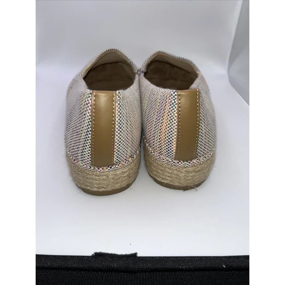 Dr. Scholl's Sunray Espadrille‎ Slip-On Shoes Women 10 Fabric Coastal Rainbow
